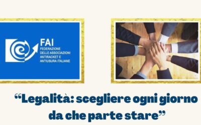 “Legalità: scegliere ogni giorno da che parte stare”. La FAI Floridia – Solarino promuove una giornata per la legalità in Aula Consiliare