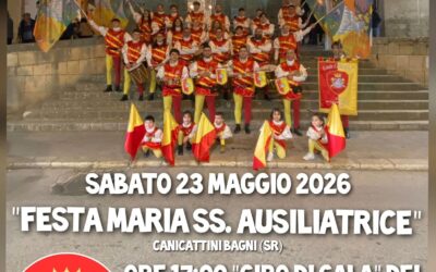 Stasera a Canicattini Bagni lo spettacolo degli sbandieratori e il grande concerto di Angelo Famao