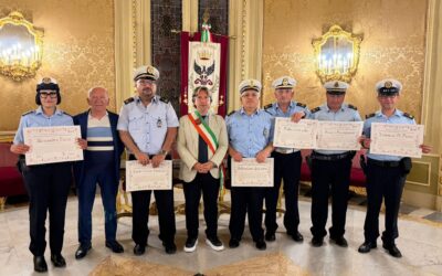 Benemerenze alla Polizia Municipale per il successo dell’Infiorata