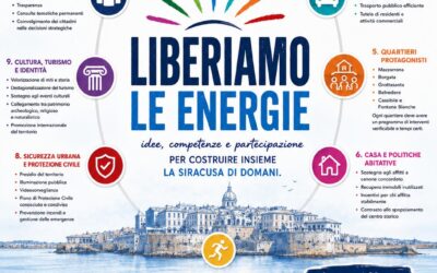 “Liberiamo le Energie” | Conclusa la prima fase di ascolto, ora parte il Laboratorio civico