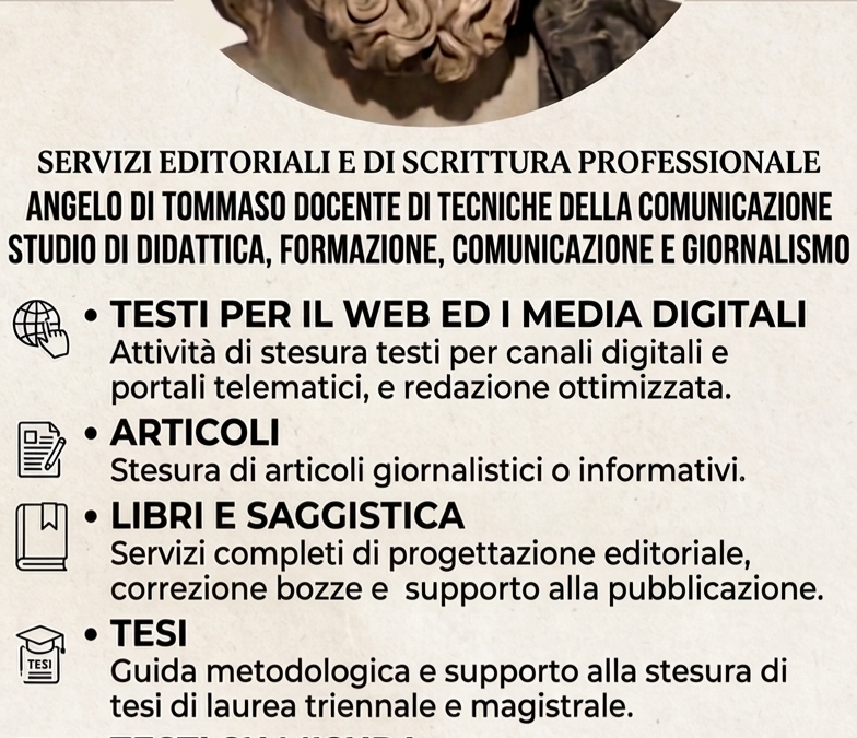 Lo Studio Professionale di Angelo Di Tommaso al Servizio della Comunicazione | Redazione di testi