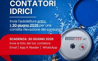 Autolettura dei Contatori Idrici. Scadenza al 30 Giugno 2026