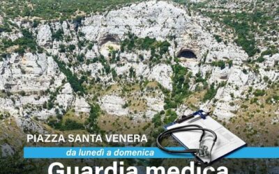 Guardia medica turistica ad Avola antica. Servizio attivo dal 15 Giugno