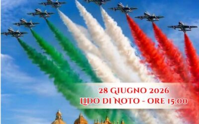 Noto si prepara per il grande spettacolo delle Frecce Tricolori