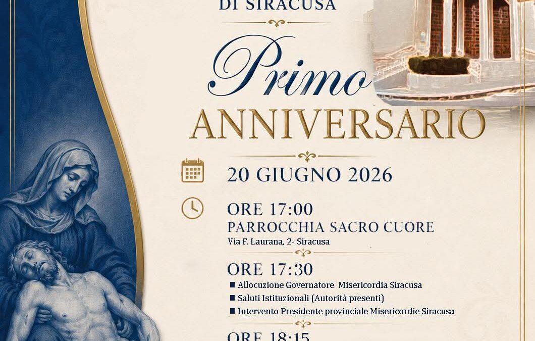 Siracusa festeggia il primo anniversario della Confraternita Misericordia | Una giornata di comunità e solidarietà