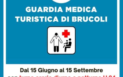 Guardia medica turistica a Brucoli | Servizio attivo H24 per l’estate