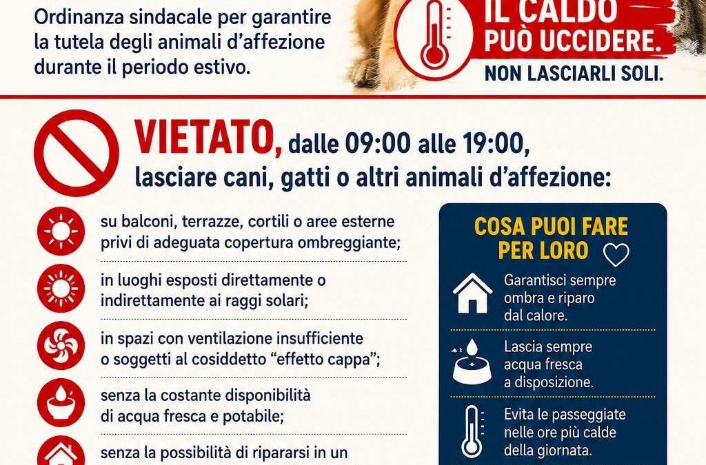 “Proteggi i tuoi amici a quattro zampe” | Al via l’Ordinanza a Priolo Gargallo
