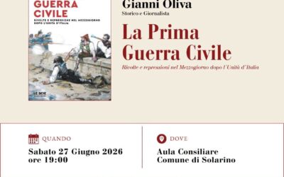 A Solarino si presenta “La Prima Guerra Civile” di Gianni Oliva