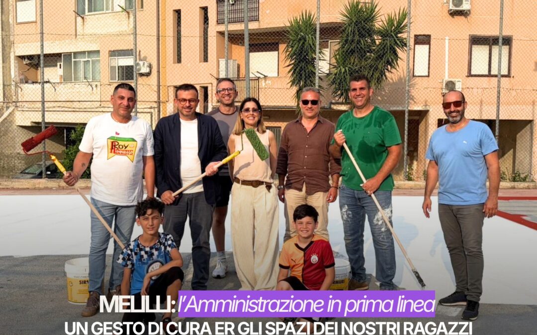 Melilli | Tinteggiato il campetto in vista dei centri estivi