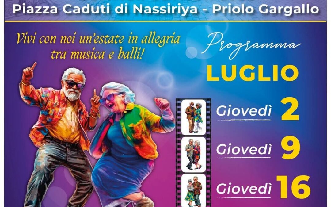Priolo Gargallo | Al via le serate estive dedicate ai senior