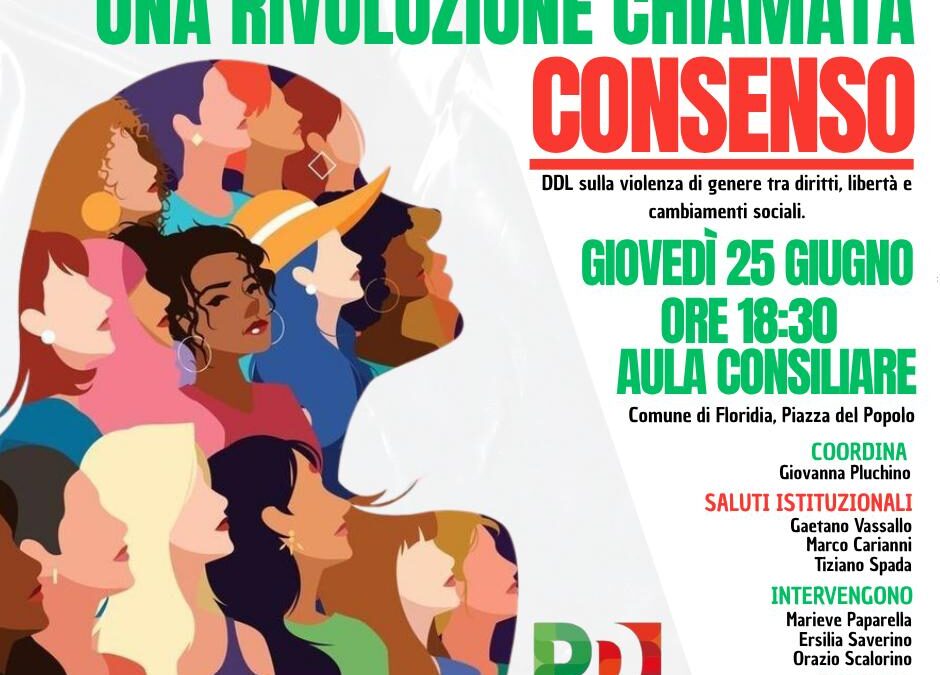 Floridia, incontro pubblico sul disegno di legge sul consenso | Ospite la senatrice Valeria Valente