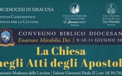 “Enarrare Mirabilia Dei”, il Convegno Biblico Diocesano dedicato all’eredità spirituale di Mons. Giuseppe Costanzo