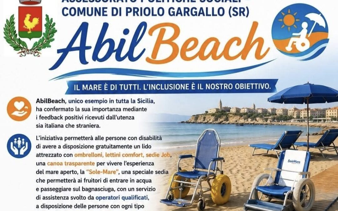 AbilBeach | Priolo Gargallo rende il mare accessibile a tutti