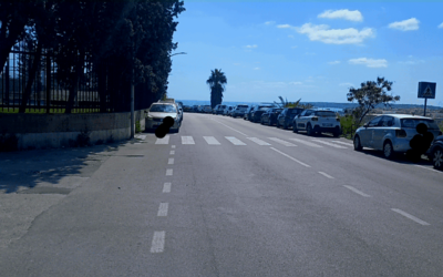 Nuovo camminamento pedonale in via Delfica e via Concetto Lo Bello. Cantiere aperto