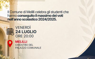 Melilli premia le eccellenze scolastiche nel Terzo Festival dell’Educazione