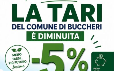 Buccheri, la TARI diminuisce del 5% | Bollette più leggere grazie alla raccolta differenziata