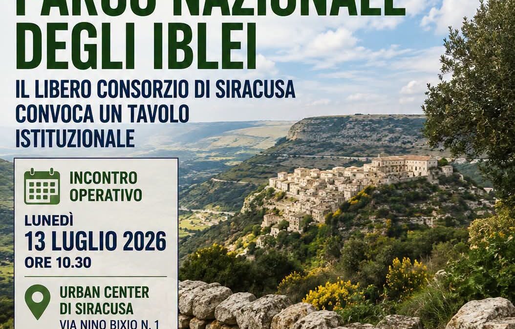 Parco Nazionale degli Iblei | Il Libero Consorzio di Siracusa convoca un tavolo istituzionale