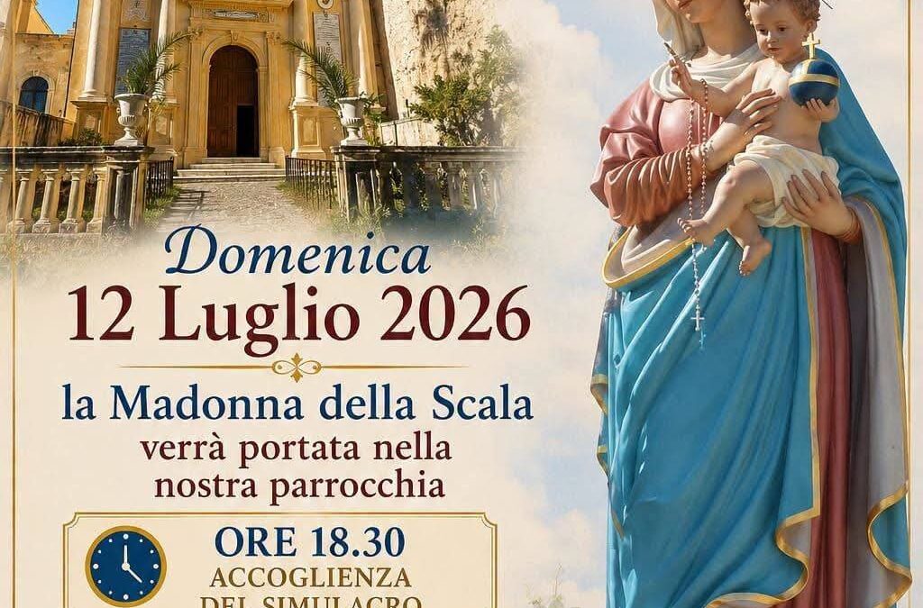 Noto – La Parrocchia Eremo San Corrado accoglie la Madonna della Scala