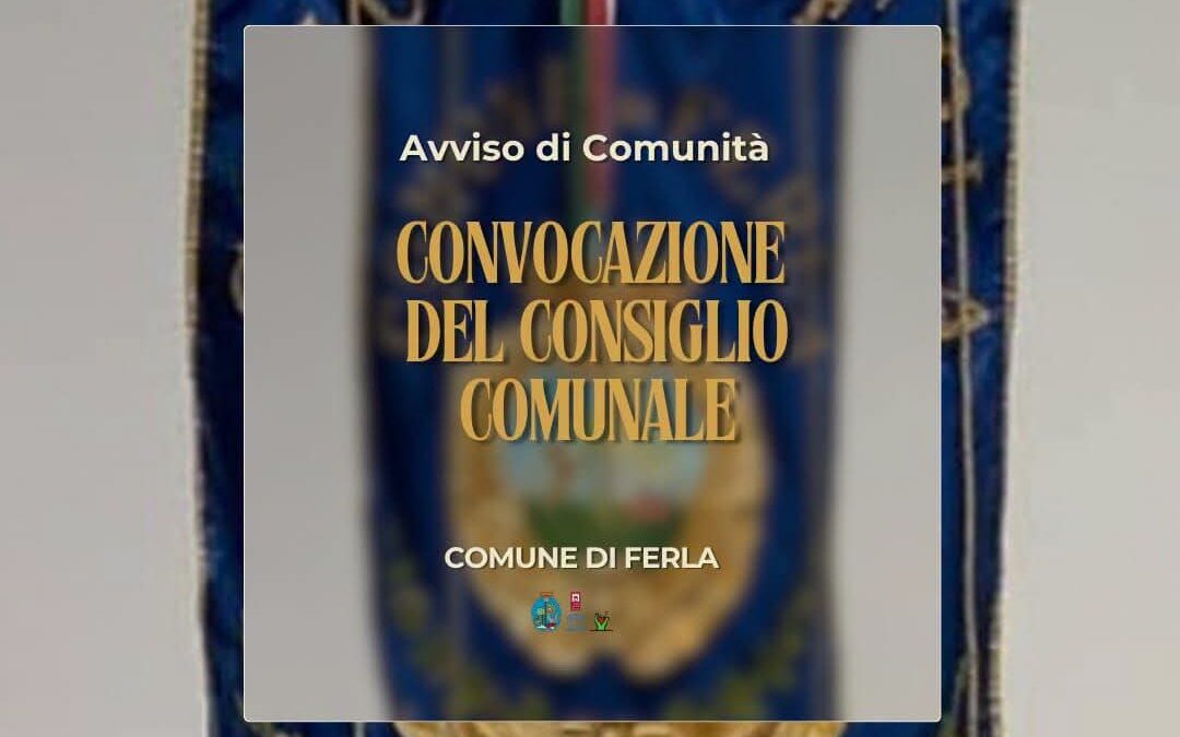 A Ferla Consiglio Comunale in seduta mista | Oggi il dibattito su bilancio e nuove prospettive per il territorio