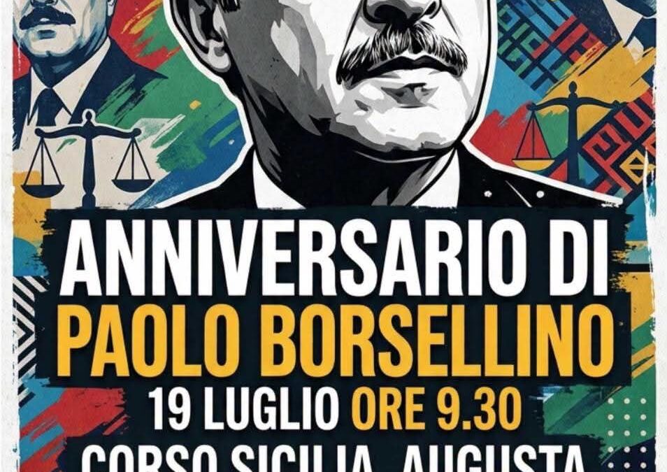 Augusta | Ai Murales della Legalità la cerimonia in ricordo di Paolo Borsellino