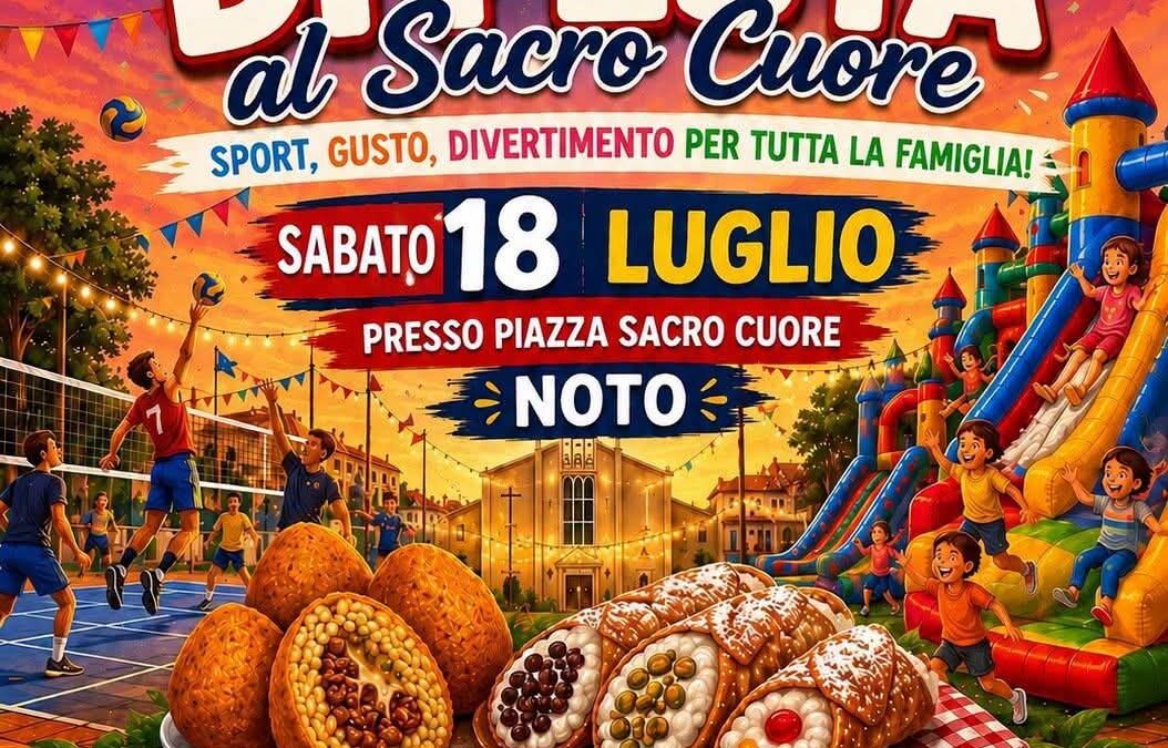 Noto, due giorni di festa al Sacro Cuore tra gusto, sport e divertimento