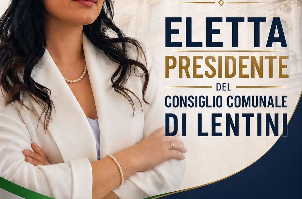 Krizia Barbagallo eletta Presidente del Consiglio Comunale di Lentini