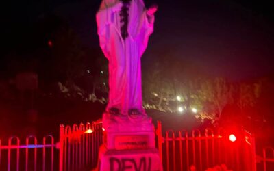 Medjugorje | Sfregiata la statua della Vergine sul Podbrdo
