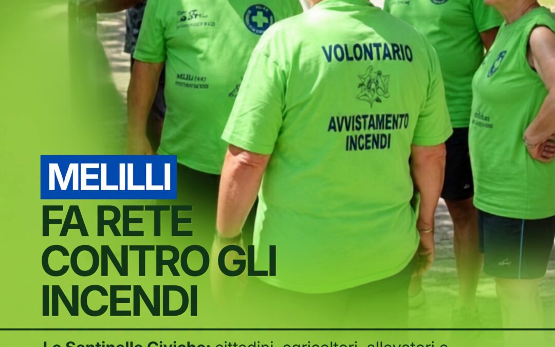 Melilli rafforza la prevenzione | Nasce la rete delle Sentinelle Civiche contro gli incendi