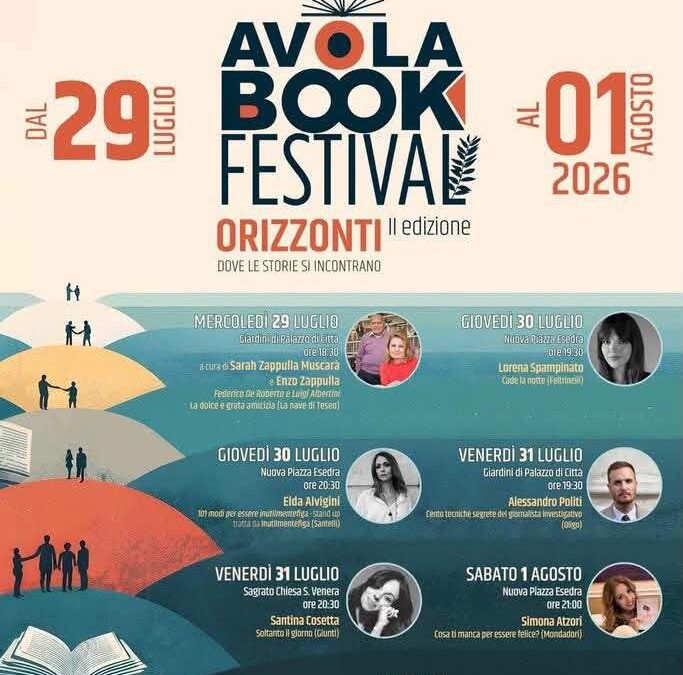 Avola Book Festival, al via la seconda edizione | Quattro giorni dedicati alla cultura