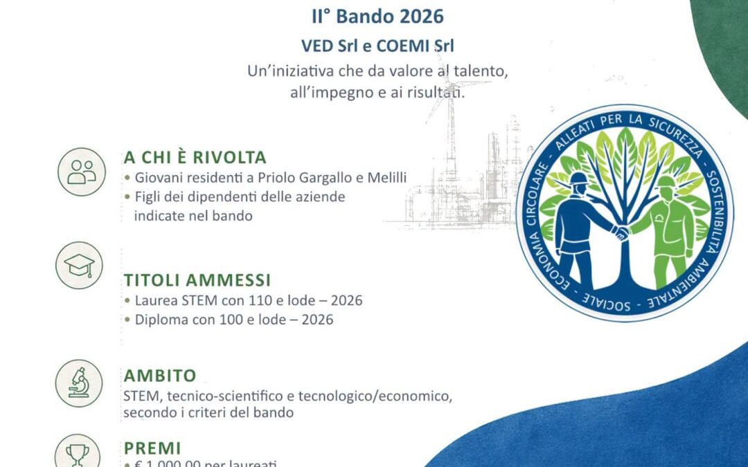 Borsa di studio “Giuseppe Prestigiacomo” 2026: premi ai giovani diplomati e laureati