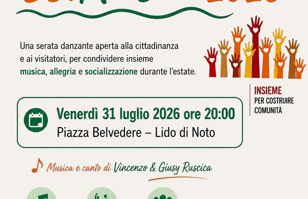EstAuser 2026 – A Lido di Noto la Festa del Volontariato tra musica e socializzazione