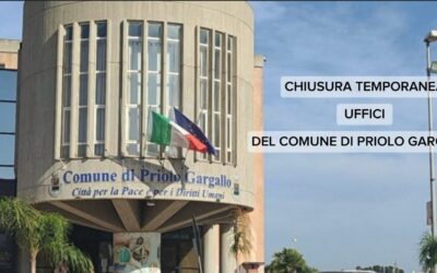 Chiusura pomeridiana degli uffici comunali a Priolo Gargallo per tutti i martedì del mese di Agosto