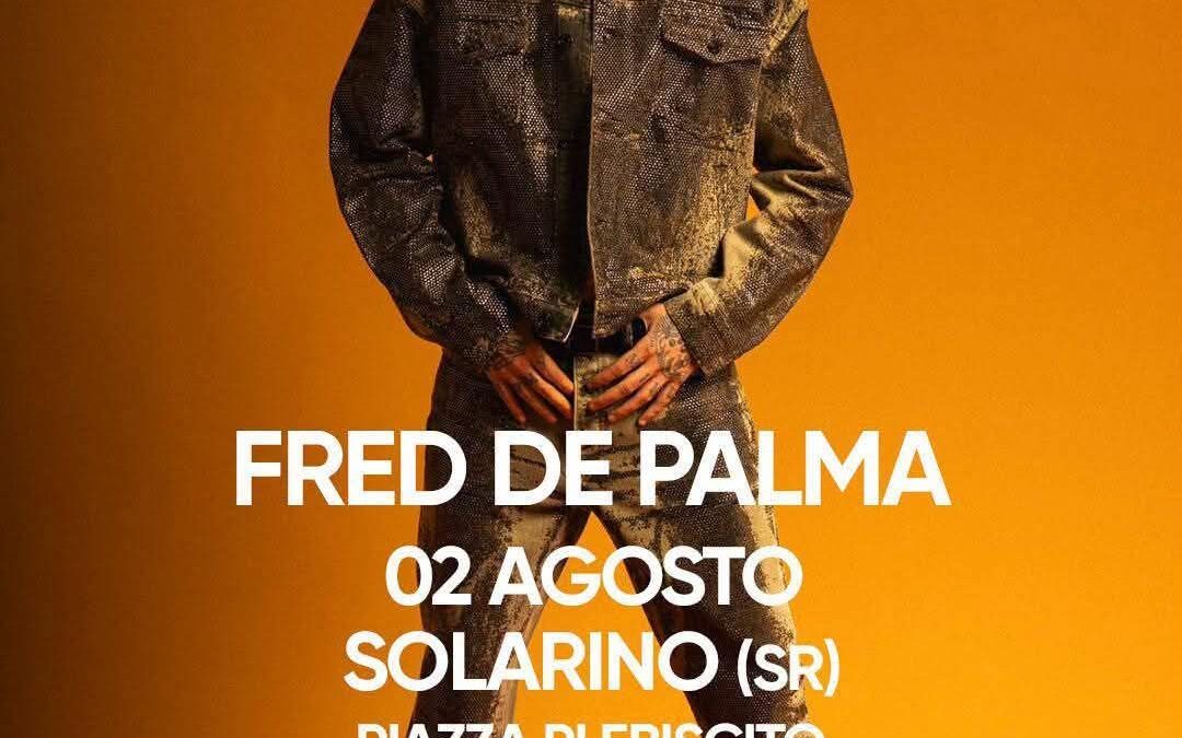 Domani sera il grande concerto di Fred De Palma in piazza Plebiscito | San Paolo 2026 a Solarino