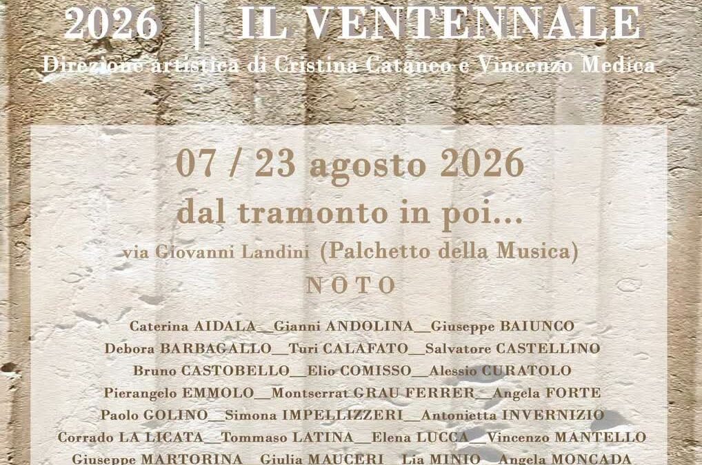 NotoArte Festival, la cultura torna protagonista: dal 7 al 23 agosto arte e creatività nel cuore di Noto