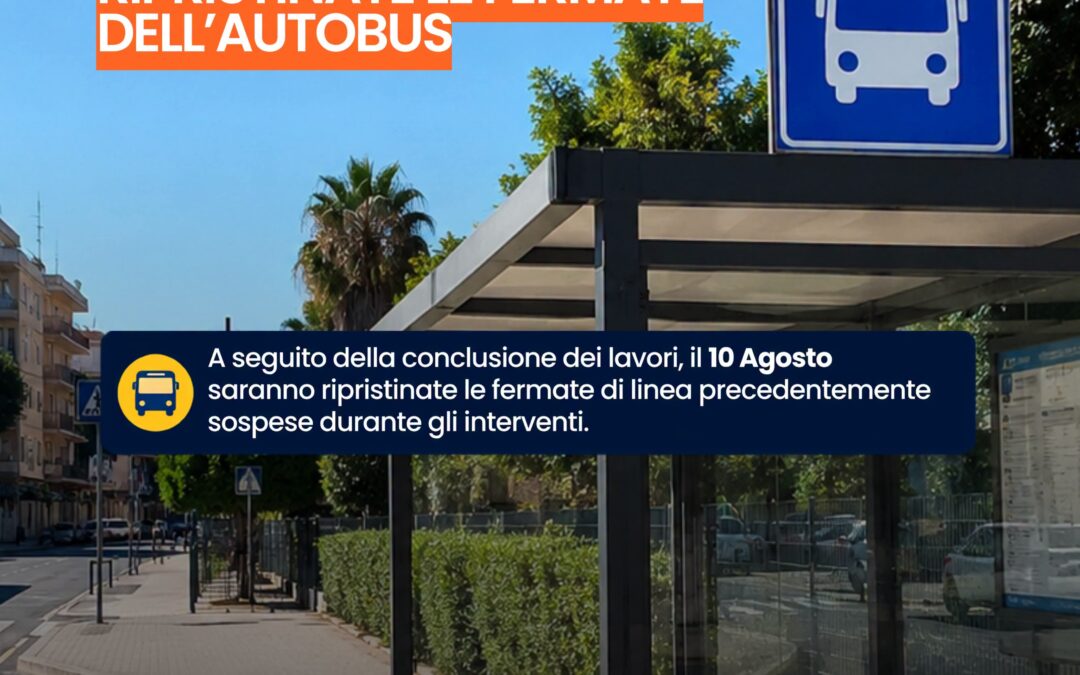Città Giardino: Ripristinate le Fermate dell’Autobus