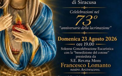 La Corale Polifonica Iubilaeum “Città di Augusta” Protagonista al 73° Anniversario della Lacrimazione