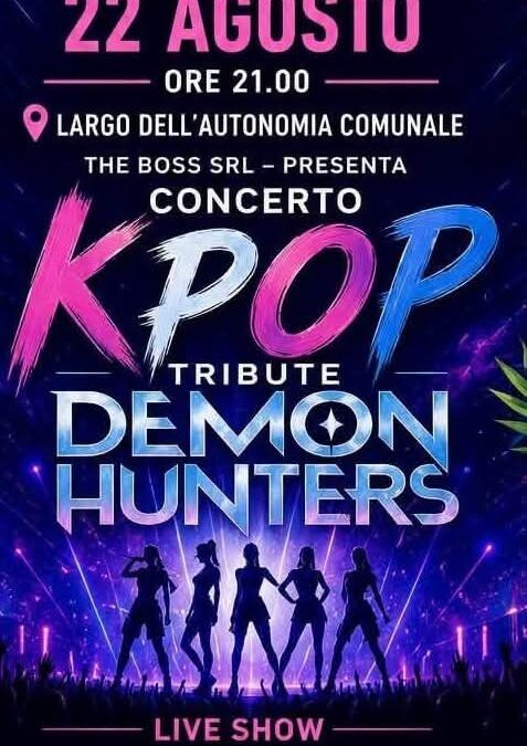 Il K-pop a Priolo: sabato 22 agosto arriva lo spettacolo “Demon Hunters”