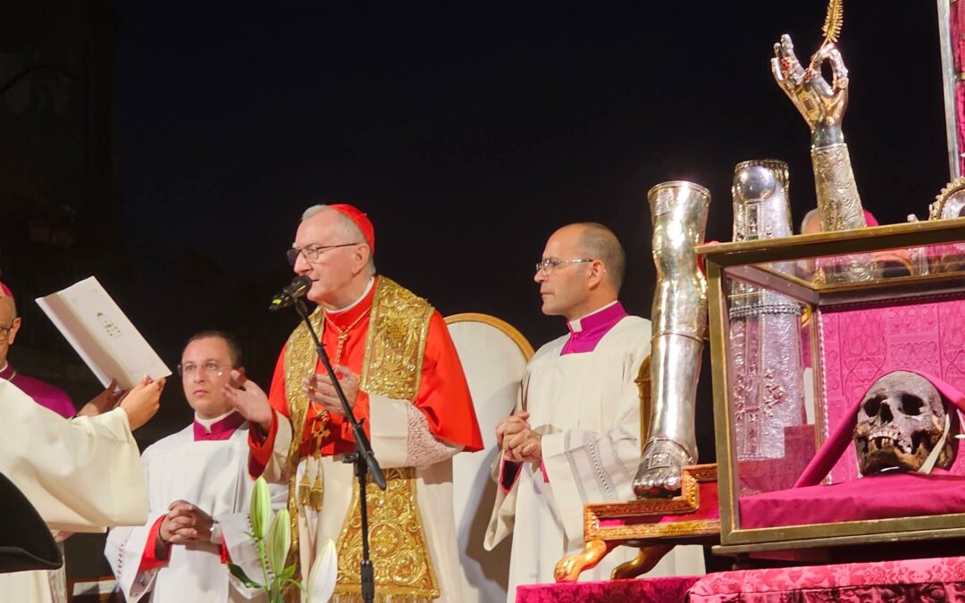 Aci Castello, il cardinale Parolin presiede la veglia per Sant’Agata