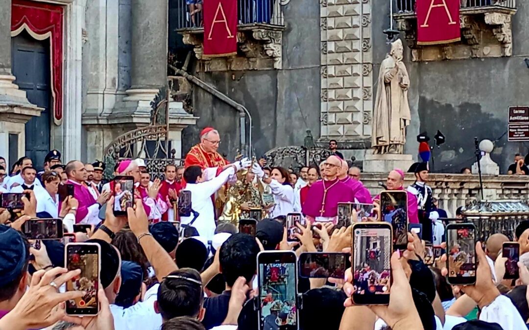 Catania | Il teschio di Sant’Agata è tornato nel busto reliquiario