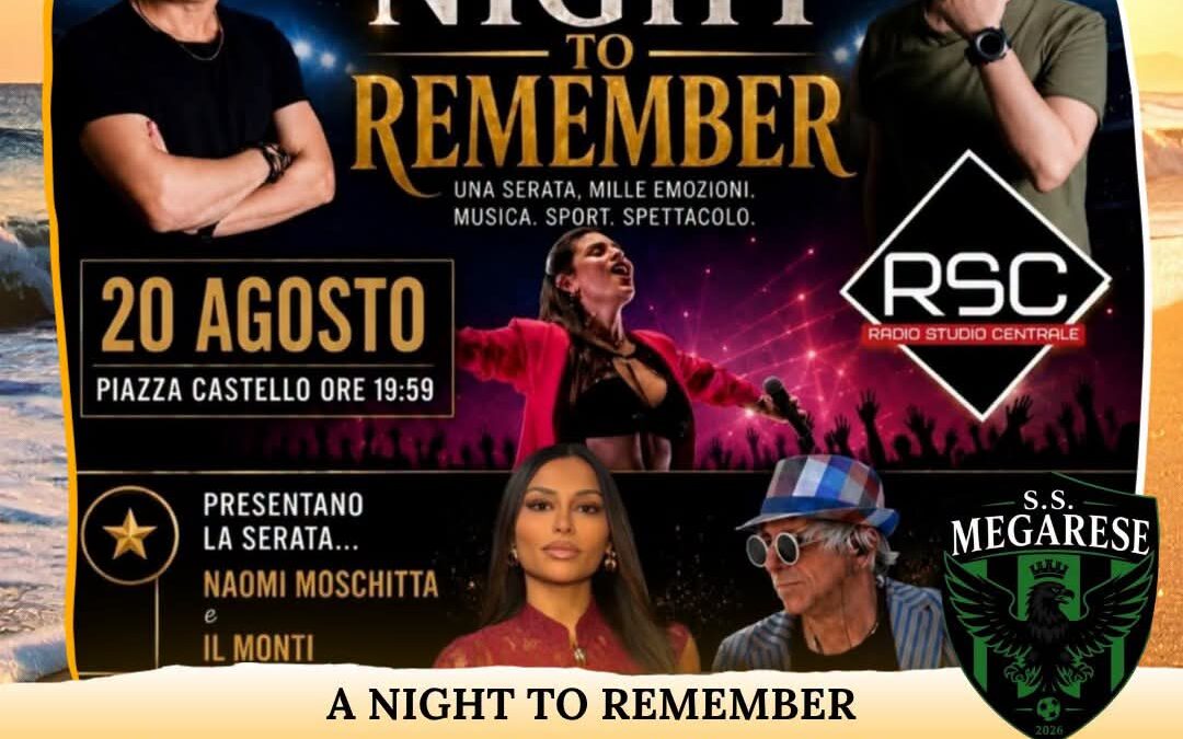 Una notte di sport e musica ad Augusta: al via la presentazione della S.S. Megarese