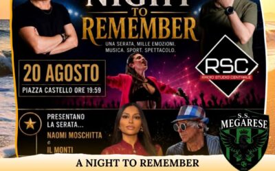 Una notte di sport e musica ad Augusta: al via la presentazione della S.S. Megarese