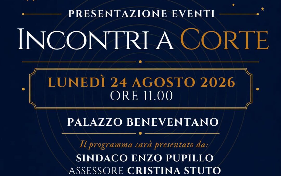 Lentini | Presentazione della rassegna “Incontri a Corte”