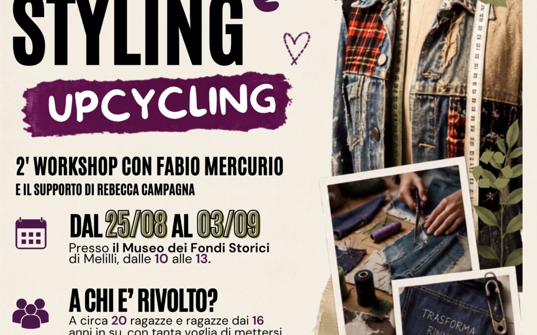 A Melilli torna il workshop di Fashion Styling & Upcycling