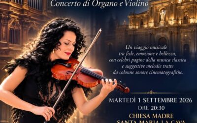 Armonie di Luce: a Lentini il concerto di organo e violino in onore dei Tre Santi