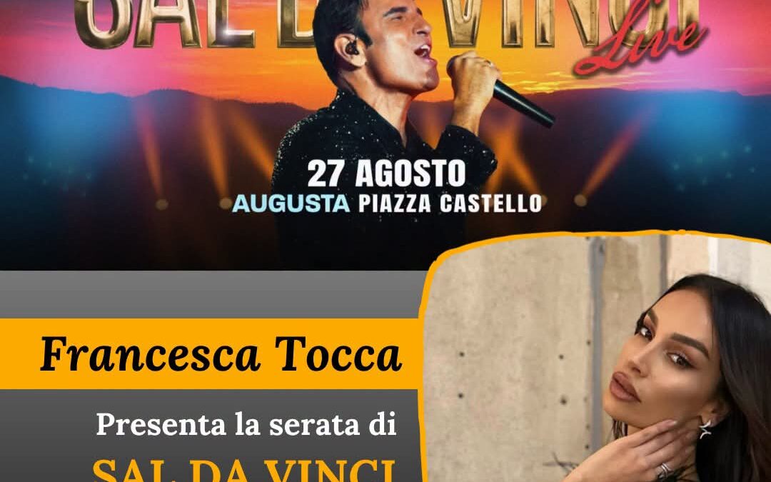 Sal Da Vinci in concerto ad Augusta | Con lui sul palco Francesca Tocca