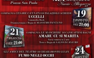 Teatro Dialettale a Palazzolo Acreide | Gli appuntamenti dal 24 Agosto