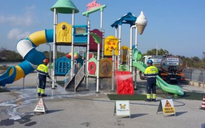 Spazi più puliti e sicuri per i più piccoli | Sanificazione dei parchi giochi a Priolo