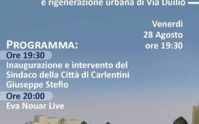 Carlentini si rinnova | Venerdì 28 Agosto l’inaugurazione di via Duilio