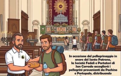 Il Dono di San Corrado | Pane e acqua per i pellegrini in arrivo da Pachino e Portopalo