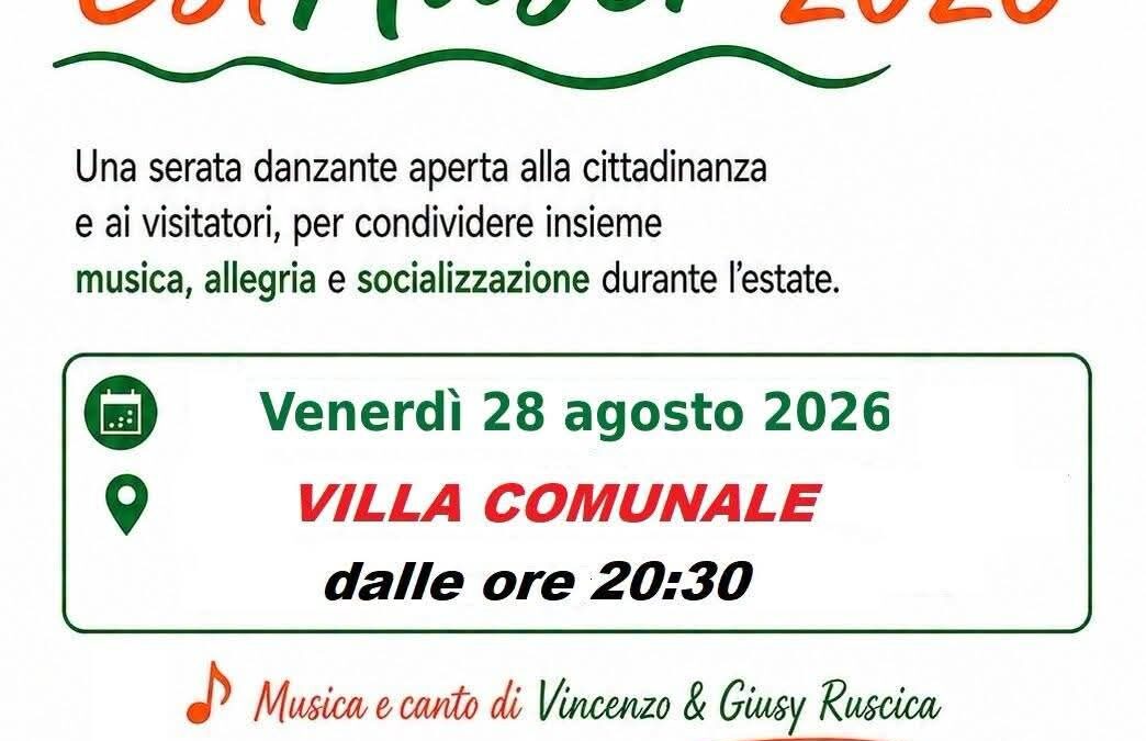 EstAuser 2026: Una serata di musica e socializzazione alla Villa Comunale di Noto